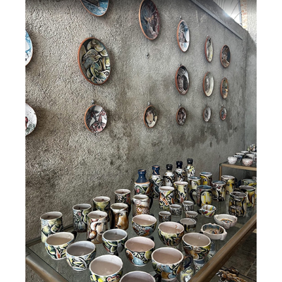 A Cuban ceramic display