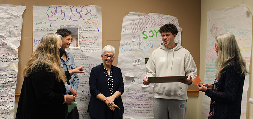 Participants in a workshop at the 2023 Virginia Levine Second Language Educators' Conference