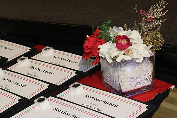 Classified staff honored for service