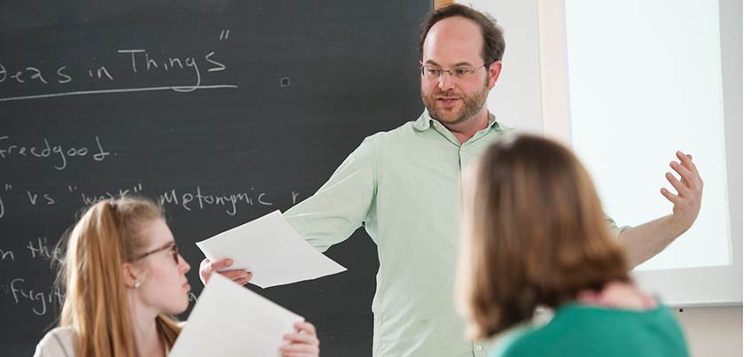 Professor lecturing to class