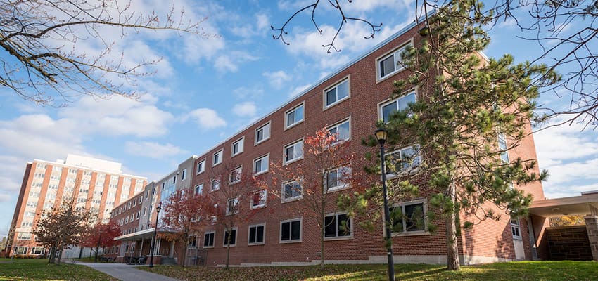 Back entrance of Randall Hall