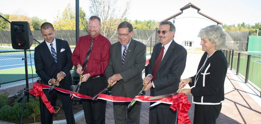 Tennis Court Ribbon Cutting 2016