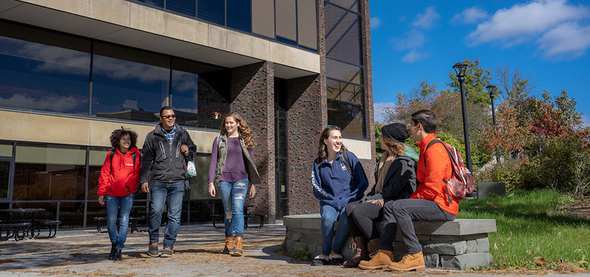 Students outside of Corey Union