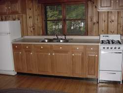 The newly remodeled kitchen