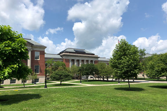 Distant photo of Old Main