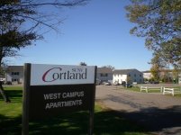 Sign outside of West Campus Apartments